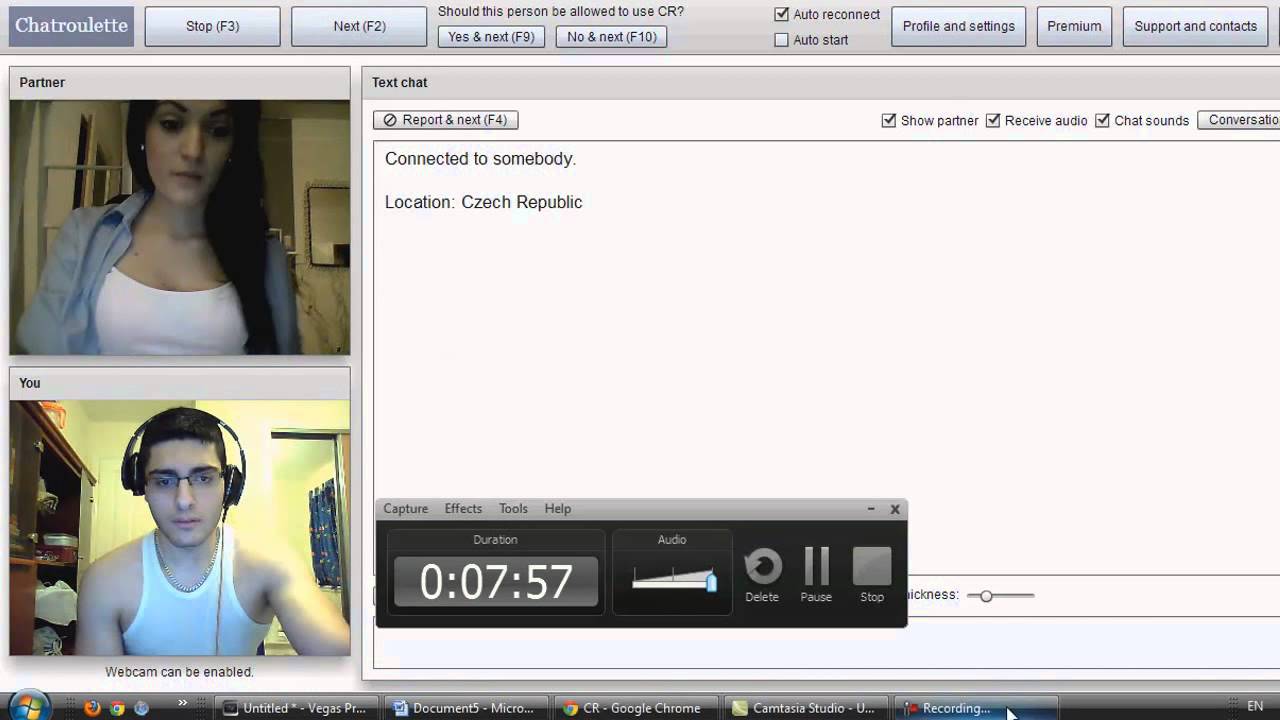 College girl flash part chatroulette