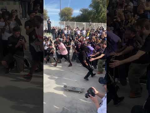 Took the slam & got the clip. Pop Shuv 50 down the Tempe Skatepark rail 🔥Akatsuki