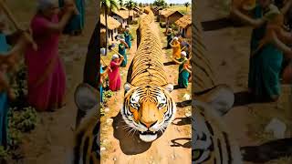 Unbelievable Village Women Rescue Baby Tiger From A Giant Monster