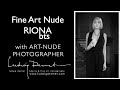 Fine art nude photographer Ludwig Desmet behind the scenes with Riona Neve