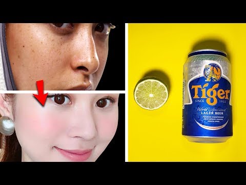 Cách làm trắng da bằng bia và nước cốt chanh ai nhìn cũng mê