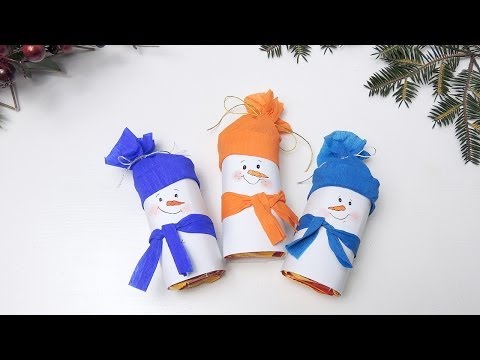 Поделка своими руками снеговика