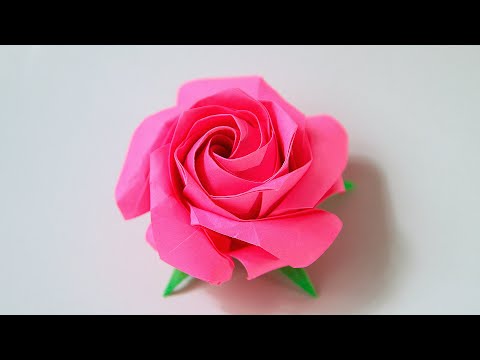 🌹 Origami Rose 🌹 - Pentagon Rose • Hoa Hồng • Pentagone Rose (Naomiki Sato)