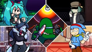 Fnf Reactor V4 - But Every Turn A Different Character Sings It Vs Imposter V4