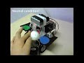 A small robot being driven by a moth