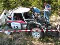 Crashed Lancia Stratos HF at Lahti Historic rally 2009