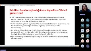 Ulusal Staj Programı Teklif Sürecinde Sıkça Sorulan Sorular Eğitimi 26 Mayıs 2025