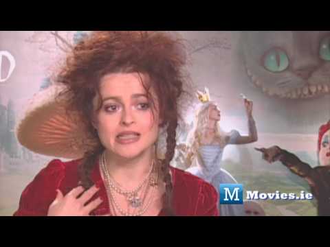 Fun Interview with Helena Bonham Carter (The Red Queen) Anne Hathaway (The White Queen) - Alice