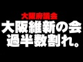 大阪府議会:大阪維新の会の過半数割れについて。- 2013.12.16