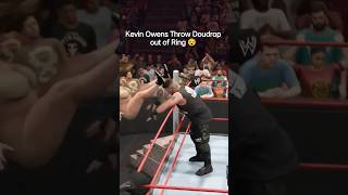 Kevin Owens Throw Doudrop Out Of Ring