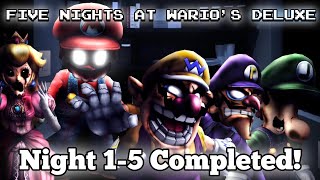 Five Nights At Warios Deluxe Gameplay Night 1-5 Ending Extras