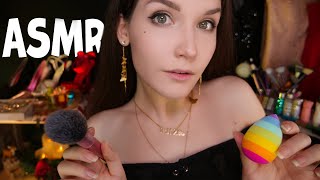 ASMR [RP] 💄Makeup for New Year and choice dresses 👗🎄