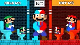 Toilet Prank Mario Odyssey And Hot Vs Cold Toilet Challenge Game Animation