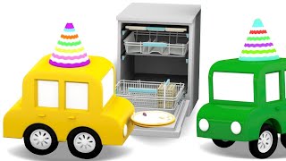 Мультики Для Малышей — 4 Машинки И Посудомоечная Машина — Развивающие Мультфильмы — Новые Серии