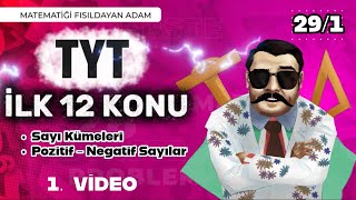 Tyt Matematik İlk 12 Konu Sayı Kümeleri - Pozitif-Negatif Sayılar 1. Video