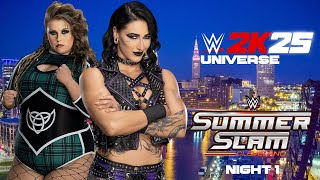 Wwe 2K25 Universe Mode Wwe Ple - Summerslam Cleveland Night 1