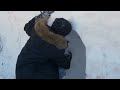 Ryan Tries: Primitive Building - EPIC SNOW FORT