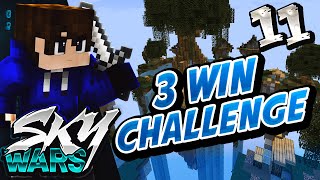 Minecraft SKYWARS! #11 "TRIPLE WIN CHALLENGE!" ( Minecraft Hypixel Skywars )