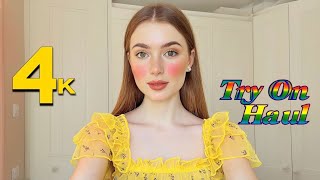 4K See Through Sheer Lingerie Try On Haul & Transparent Amazon Lingerie Dress Review 2025