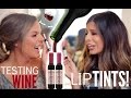 Testing WINE Lip Tints?! OMG | Casey Holmes &amp; Laura Lee