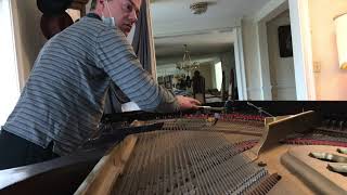 Tuning An 1873 Square Grand Piano