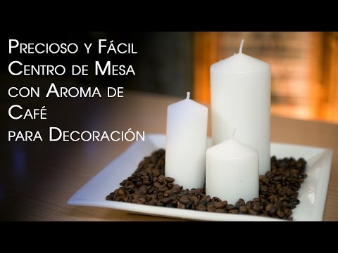 Velas de Cafe y Centro de Mesa - Coffee Candles