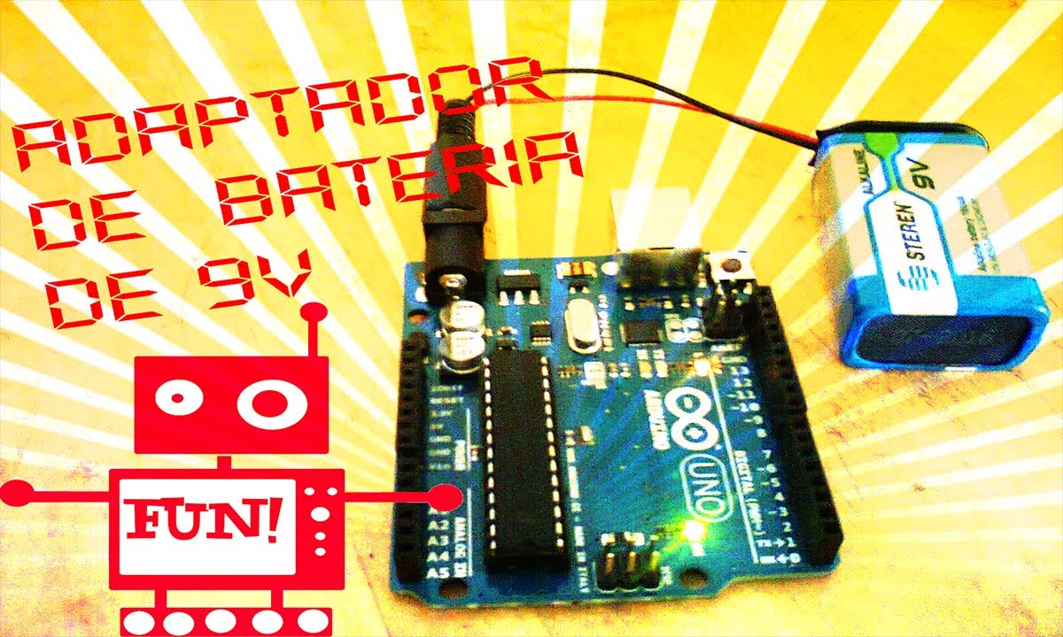 tutorial adaptador de bateria 9v para arduino YouTube