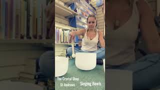 singing bowls - - Clare talks Crystals - The Crystal Shop St Andrews