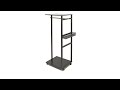 JOY Easy Setup Ultimate Closet Rolling Rack with Basket