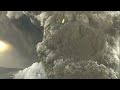Spectacular footage from above the volcanic crater