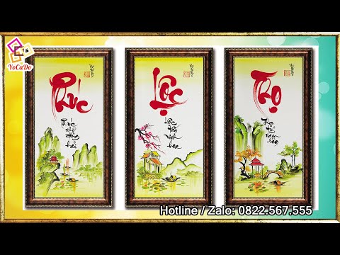 Treo Tranh Phúc Lộc Thọ Trong Nhà Có Ý Nghĩa Gì? Tranh thêu - Tranh đính đá YoCaDo