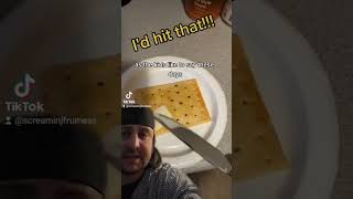 #Foodie putting #butter on #poptarts recipe // #funny #food #reaction #fyp #tikt