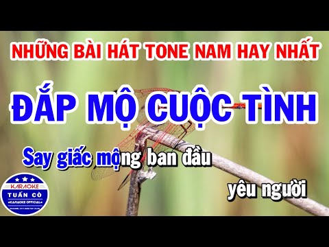 Liên Khúc Karaoke Những Bài Hát Tone Nam Hát Nhiều Nhất 2020 | Đắp Mộ Cuộc Tình | Qua Cơn Mê