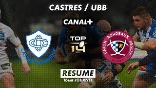 Le résumé de Castres / Bordeaux-Bègles - TOP 14 - 16ème journée