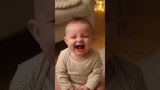 Baby Laughs Playing Peek A Boo With Her Cat