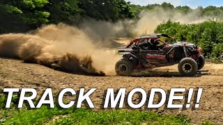 The CanAm Maverick X3 Turbo switches to TRACK MODE!