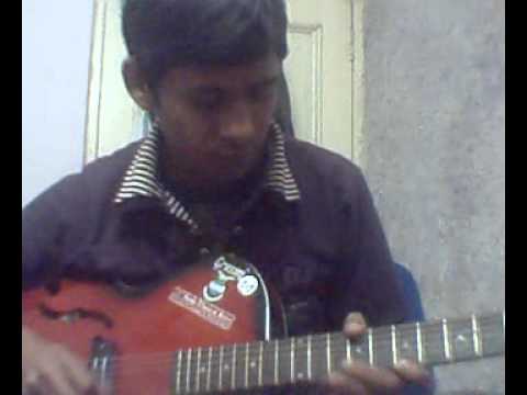 Pee lun on guitar