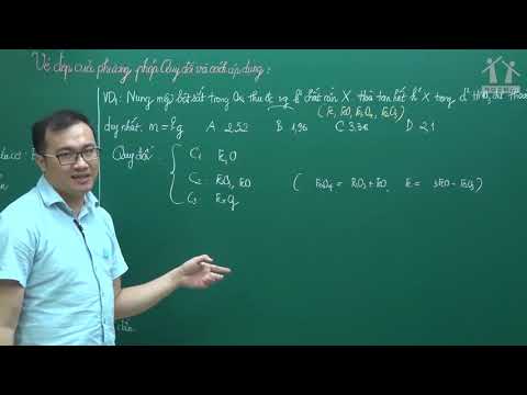 Vẻ đẹp của phương pháp Quy đổi và cách áp dụng Lớp 12 Thầy Nguyễn Ngọc Anh PENM 2019