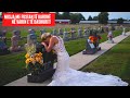 Nusja shfaqet me fustanë të bardhë në varrin e të fejuarit në ditën kur e dasmës!