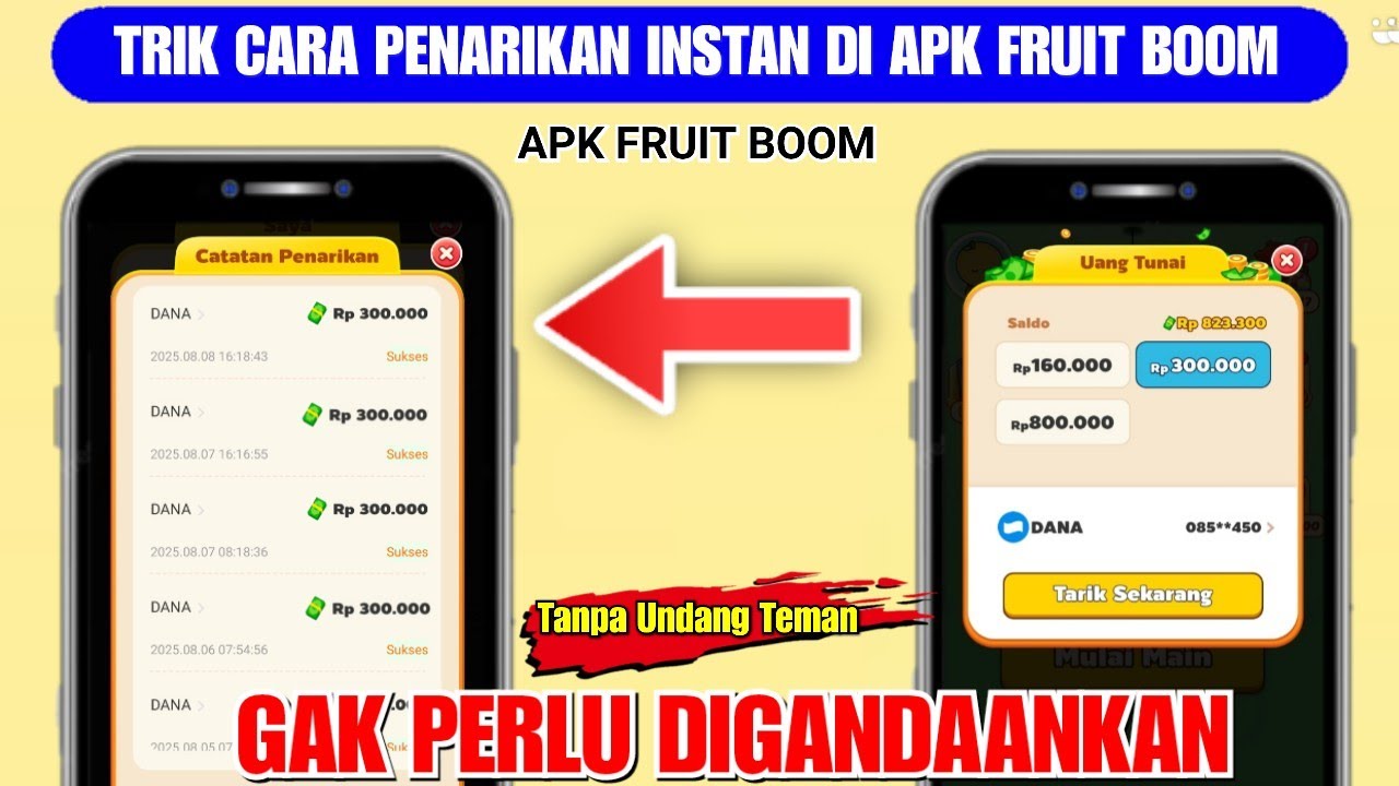 The fastest way to get money at APK Fruit Boom The fastest way to get money at APK Fruit Boom