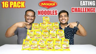 16 PACKS MAGGI NOODLES EATING CHALLENGE | Noodles Eating Competition | Food Challenge 16 PACKS MAGGI NOODLES EATING CHALLENGE | Noodles Eating Competition | Food Challenge