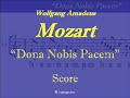 Mozart Dona Nobis Pacem Score