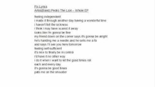 Watch Pedro The Lion Fix video