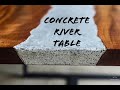 CONCRETE RIVER TABLE w/ Faux Live Edge Sapele || How to Make