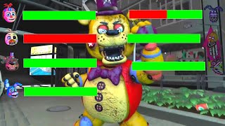 [Sfm Fnaf] Super Stars Vs Nightmare Vr With Healthbars