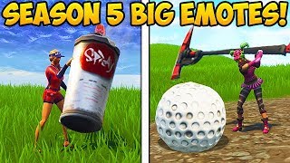 HOW TO DO BIG EMOTES IN SEASON 5! - Fortnite Funny Fails and WTF Moments! #258 (Daily Moments)