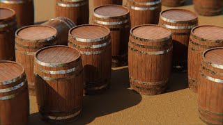Making a Barrel In Blender | Gaming Asset | Speed Tutorial