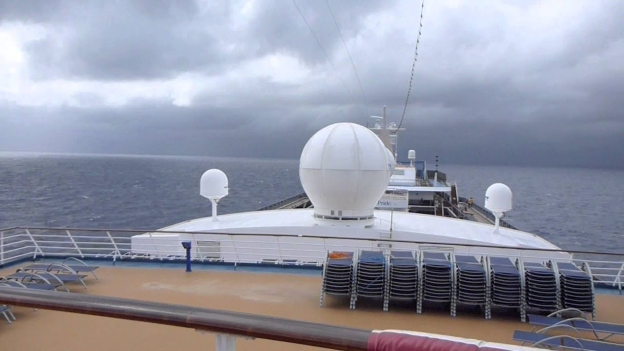Rough Seas Aboard Carnival Pride Cruise Ship Between Baltimore