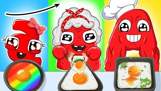 Alphabet Lore Baby vs Grandma Cooking Challenge |  Geometric Shape Food ASMR | Cartoon Animation