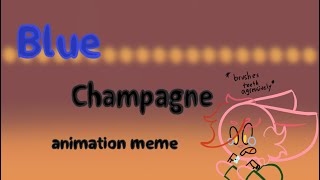 Blue Champagne Animation Meme